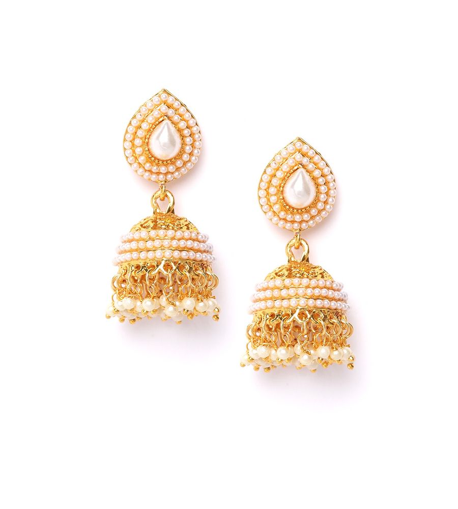 YouBella Jewellery Gold Plated Jhumki Earrings for Women Traditional Earrings for Girls